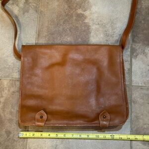 Genuine leather messenger bag